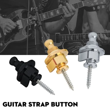 2vnt/komplektas Gitara Dirželis Užraktas Saugumo Straplocks Mygtukai Dirželio Laikiklis Sistema Anti-slip Gitara Diržo Spynos Nagai