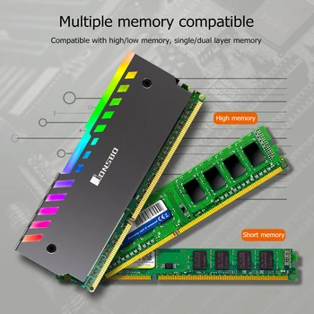 3Pin Atminties Vėsinimo Liemenė Darbalaukio RAM Šilumos Kriaukle RGB Spalvų Kaitos Jonsbo NC-2 2x Namų Kompiuterio Saugumą Dalys