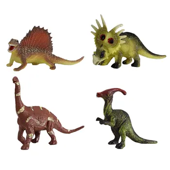 4 Dalių Komplektas Modeliavimas Realus Spalvinga Dinozaurų Duomenys Nustatyti Švietimo Modelį, Žaislai, Dovanos Vaikams, Vaikai Kolekcijos Modelis