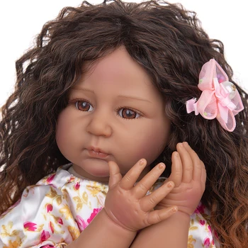 55 CM Kūdikis Reborn Baby Wiggs Mergina Lėlės Silicio Kūdikių Lėlės, Kad Atrodo Realus Audiniu Kūno Vinilo Lėlės, Žaislai Vaikams Gimtadienio Dovanos