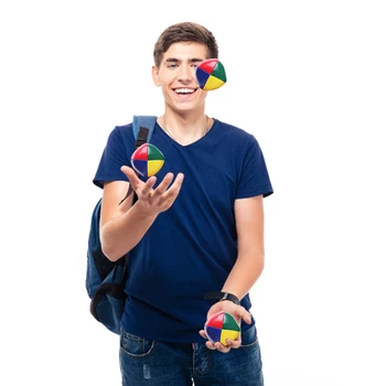 6PCS Klounas Profesinės Žongliravimo Kamuoliukų Rinkinys, Skirtas Pradedantiesiems Sklandžiai Sporto Rezultatų, Akrobatika Išmesti Kamuolį Švietimo Žaislas Vaikams