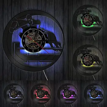 Akrilo Jodinėjimas, Sporto 3D Sieninis Laikrodis Dekoratyvinis Arklių Rider Jojimo Sieniniai Laikrodžiai Kambarį Už Equestrianism Hobis