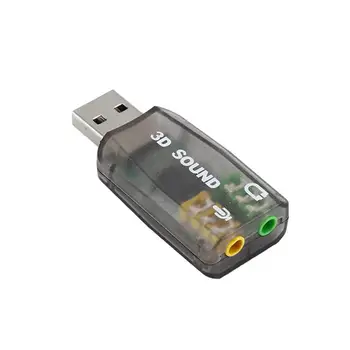 Atsitiktinė Spalva Audio Adapteris 3D Virtualaus Garso plokštė 7.1 USB Garso Ausinių Stereo Kortelės Išorės Adapteris, Skirtas PC Nešiojamas Kompiuteris