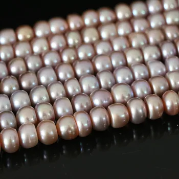 Aukščiausios kokybės natūralių gėlo vandens dirbtiniu būdu išauginti raudonos perlas abacus prarasti karoliukai 9-10mm mados moterų fine jewelry making 15inch B1384