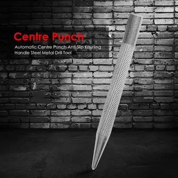 Automatinis Centravimas Punch Anti Slip Knurling Rankena, Plieno Gręžimo Punch Dantis Metalo Gręžimo Ženklu Centras Punch Įrankis