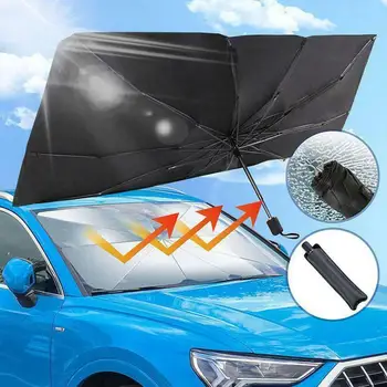 Automobilių Sulankstomas Skėtis nuo Saulės, Automobilio skėtį nuo saulės Auto UV Apsauga Šilumos Izoliacija Automobilio Langą Shield Daugiafunkcį Nešiojamąjį