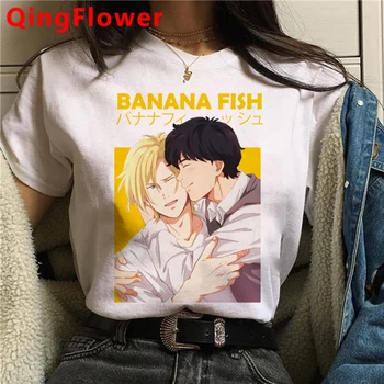 Bananų Žuvų marškinėlius moterų 2021 streetwear spausdinti derliaus tumblr vasaros top marškinėliai ulzzang kawaii