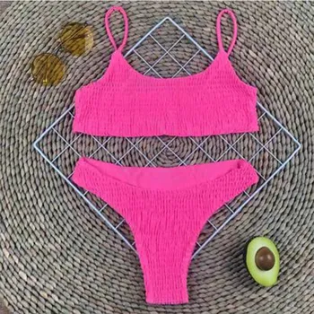 Bikini 2021 Mujer Moterų maudymosi Kostiumėliai Moterims, Push-up Paminkštinta Liemenėlė Tvarstis Bikini Komplektas Seksualus maudymosi kostiumėlį e Maudymosi Kostiumėliai