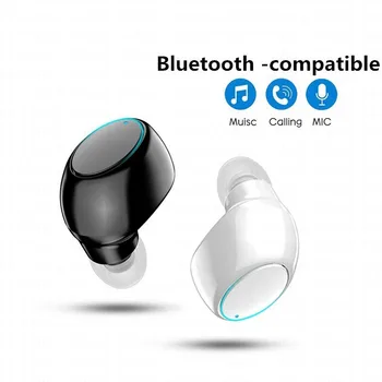 Bluetooth 5.0 Belaidės Mini Ausinės X6 Ausinių Vandeniui TWS Ausinės Xiaomi Mobilųjį Telefoną Sporto laisvų Rankų įranga laisvų Rankų įrangos Muzika