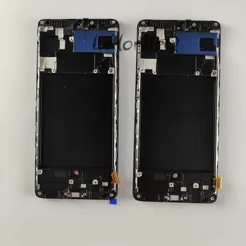 Daug 10 Vienetų LCD Su pirštų Atspaudų Samsung Galaxy A31 A71 A51 Ekranas Jutiklinis Ekranas OLED Asamblėjos Rėmo LCD A315 A515F A715
