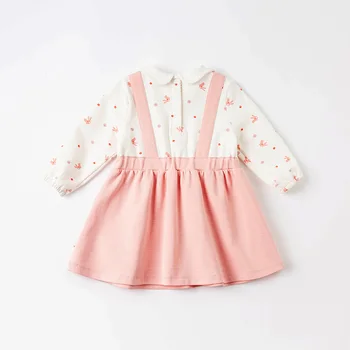 DBM16332 dave bella pavasario baby girl ' s cute cartoon kratinys suknelė vaikų mados šalis suknelė vaikams kūdikiams lolita drabužiai