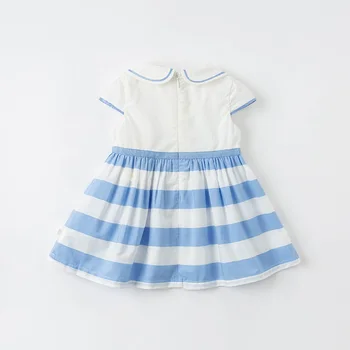 DBS16809 dave bella vasaros baby girl mielas lankas dryžuotas spausdinti suknelė vaikų mados šalis suknelė vaikams kūdikiams lolita drabužiai