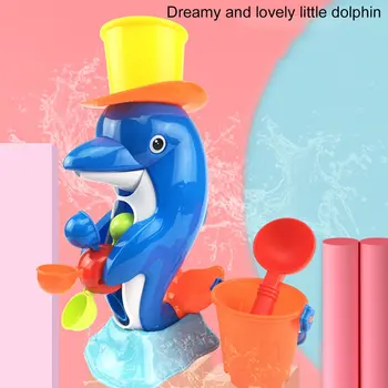 Delfinų Vonios Žaislas Naujagimių Waterwheel Maudyklų Vandens Žaislai, Vaikų Vonios Žaislai Mielas Vonios Žaislas Vaikams Bathtime Įdomus Vaikams