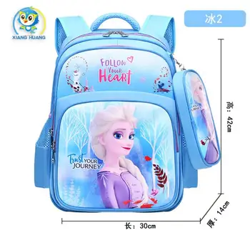 Disney vaikai, žmogus-Voras kuprinė animacinių filmų mergaitės berniukai studentų Užšaldyti Elsa mokyklos maišelį princesė Schoolbags