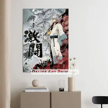 Drobė Anime Gintoki Gintama Nuotraukas, Namų Dekoravimas Paveikslų, Plakatų HD Spaudinių Sienos Meno Modulinės Kambarį Įrėminti