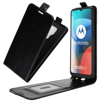 Dėl Moto E7 Atveju Apversti Odos Atvejais Motorola Moto E7 Aukštos Kokybės Vertikalus Piniginės Odos Atveju Moto E7