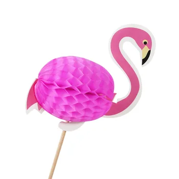 Flamingo Ananasų Keksas Topper Vaisių dantų krapštuką už Havajų Tema Beach Party Apdailos Vestuvių, Gimtadienio Tortas Topper Supplies8