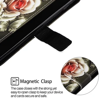 Galaxy A52 Magnetinio Piniginės Odos Padengti Etui Samsung Galaxy A72 A02S MUMS Dažytos Apversti Telefoną Atveju Protecter