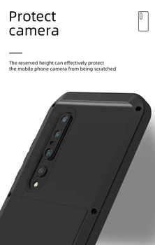 Galingas 360 Sunkiųjų Telefoną Atveju Xiaomi Mi 10 Pro Mi10 Pro Šoko Purvo Įrodymas, Atsparus Vandeniui, Metalo Šarvai Padengti Telefono dėklas