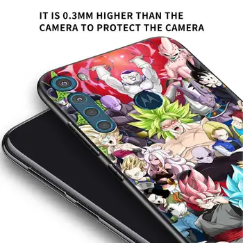Gokas Anime Telefono Dangtelis Motorola G9 Žaisti G8 Galia G30 E6s Krašto Vieną Sintezės Plius Atvejais Juoda Tampa Atsparus Smūgiams