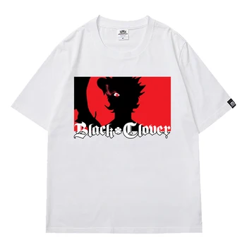 Gotikos Anime Black Dobilų Harajuku Gatvėje 2021 Summrt Vyrų Prarasti Minkštas marškinėliai Negabaritinių T-shirt mens Laiškas Spausdinti Viršūnes & Tees