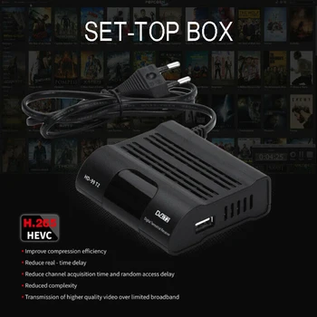 HD 1080P Pantesat HD99 LPS HEVC 265 DVB T2 Skaitmeninės TELEVIZIJOS Imtuvu H. 265 TV Receptorių Full HD DVBT2 Set-top Box, Wifi Imtuvas DVB-T