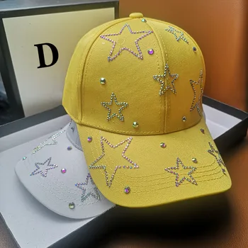 HT462 Naujas kalnų krištolas Beisbolo kepuraitę vyrų saulės skrybėlę moteriškos kepuraitės, Star Diamond hip-hop vyrų reguliuojamas Snapback Atsitiktinis Lauko Kepurės