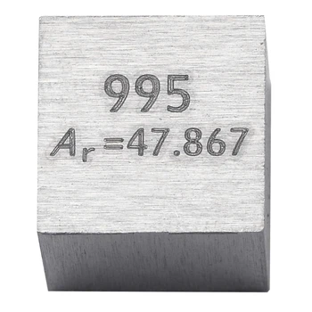 Iki 99,5% Gryno Titano Kubo Ti Bloko Metalo Raižyti Elementų Periodinės Lentelės Prekių N58A