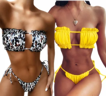 JESSIC Bikini Nustatyti Moterų maudymosi kostiumėlį Vasaros Paplūdimio Drabužiai Brazilijos Biquinis Feamle Maudymosi Kostiumai 2021 Seksualių Moterų Bikini maudymosi Kostiumėliai