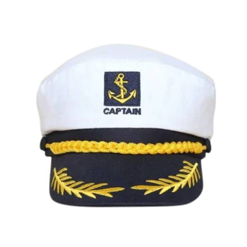 Kapitonas karinio jūrų Laivyno Jūreivis Balta Jachta vintage Hat Jūrmylių Sailor Laivas Karinio Jūrų Kapitono Kepurė