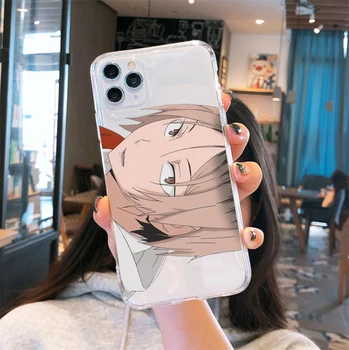 Kenma Kozume iš Haikyuu Telefono dėklas Skirtas iPhone 12 11 Pro XR X XS MAX SE2020 7 8 6Plus Anime Skaidrus, Minkštos TPU Galinį Dangtelį Coque