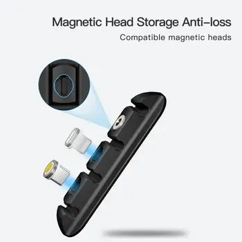 Magnetiniai Valdymo Kabelis USB Kabeliai Turėtojas Silikono Lankstus Darbalaukio Įrašus, Garso Ausinių Laido Organizatorius Kabelių Organizatorius