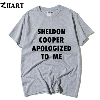 Medvilnės Berniukas, Vyras Trumpas Rankovės Marškinėliai TBBT Sheldon Cooper Atsiprašyti Man Pora Drabužius Vasarą ZIIART