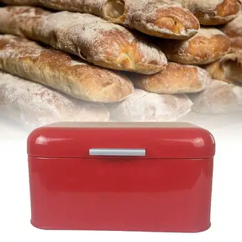 Metalo Duona Dėžutės Saugojimo Bylos Europos Retro Stiliaus Virtuvė Konteinerių vientisos Spalvos SLC88