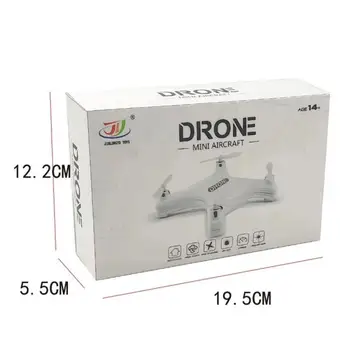 Mini Drone Keturias ašis RC Lėktuvų 2.4 G Nuotolinio Valdymo pulto LED Kišenėje Drone Vaikų Dovanų