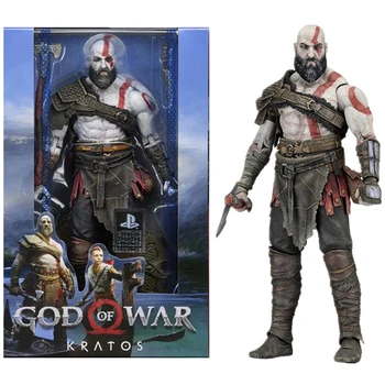 NECA God of War 4 Kratos Veiksmų Skaičius, PVC Ghost of Sparta Kolekcines Modelis Žaislas 18CM