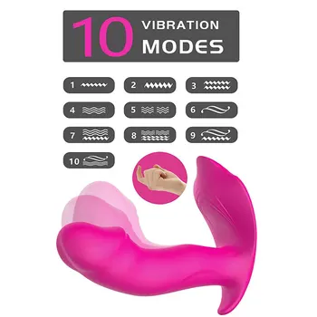 Nešiojami Panty G Spot Clit Vibratorius - Nuotolinio Valdymo Vandeniui atsparus Silikoninis Dildo Klitorio Stimuliatorius Sekso Žaislai Moterims ir Poroms