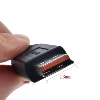 Nuolatinės SROVĖS 5.5x2.1mm Konverteris Adapterio Kištukas DC Moteris USB kištukinė Jungtis Lenovo Jogos 3 Male