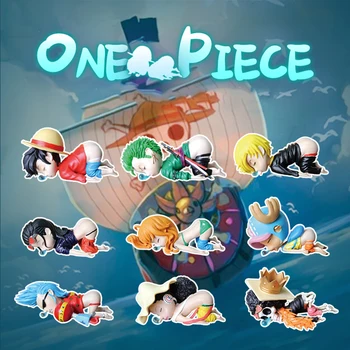 One Piece Anime Pav Beždžionių·D·Luffy Roronoa Zoro Sanji Versija Mini Mieguistas Pvc Rinkimo Veiksmų Modelį Pav Žaislas, Lėlė Dovana