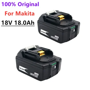 Originalus BL1860 Įkrovimo Battery18V 18000mAh Ličio jonų už Makita 18v Baterijas BL1840 BL1850 BL1830 BL1860B LXT 400+Kroviklis