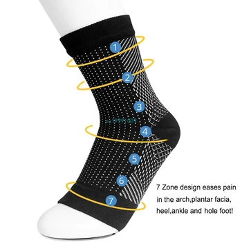 Paramos Kompresijos Kojinių Sporto Kojinės 1 Poras Pėdų Rankovėmis Kokybės Vita Dėvėti Vario Įpilti Magnetinio Koja