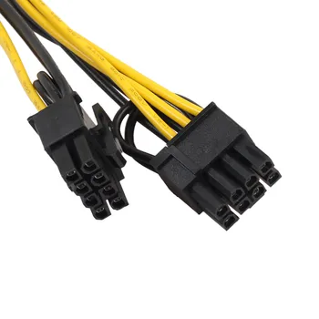 PCI-E 6-pin, 2x 6+2-pin (6-pin/8-pin) Maitinimo Splitter Cable PCI-e 8pin Dual 8Pin Vaizdo plokštės Maitinimo ilgiklis