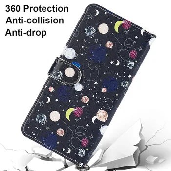 Prabanga PU Odos Flip Cover Case For Samsung Galaxy Note 10 20 Pro 3 8 9 Coque Fundas Samsung Note10 Plius Note20 Piniginės Krepšiai