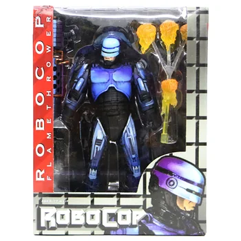 Robocop Pav NECA Robocop VS Terminator Serijos 2 Mūšio Sugadintas Liepsnosvaidis Veiksmų Skaičius, Modelis Žaislas 18cm