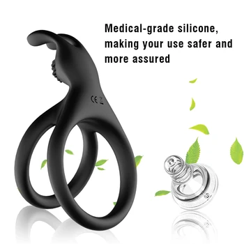 Silikono Dual Gaidys Žiedas Atidėti Ejakuliacija, Sekso Žaisliukai Vyrams Porų Seksualinės Spermos Užraktas Žiedai Penisplus Erekcija Produktus