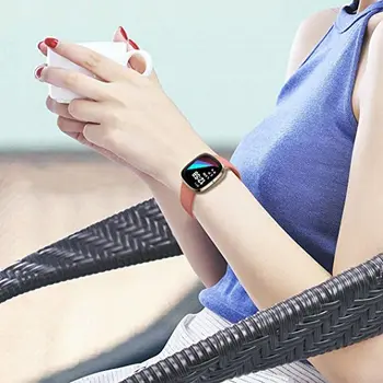 Silikono Juostos Fitbit Versa 3 Smart Žiūrėti Dvigubai-Buck Vandeniui Mažas Didelis Moterų, Vyrų, Apyrankę, juostą Fitbit Prasme dirželis
