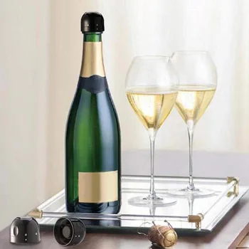 Silikono Uždaromos Vyno Kamštis Šampano Butelis Vakuuminės Raudonas Vynas Dangtelis Kamštis Alaus Virtuvės Šalies Barai Priėmimo Įrankiai