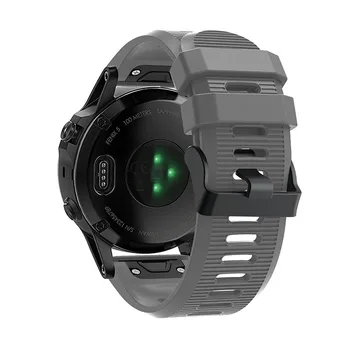 Spalvinga Silikono 26mm Greito Atleidimo Watchband Wriststrap Garmin Fenix 5X plius 6X 6X Pro 3 HR Žiūrėti Easyfit Žiūrėti Riešo Juostos