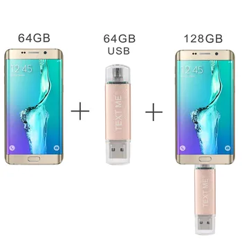 TEKSTAS MAN USB2.0 OTG pendrive 3 1. C Tipas usb Flash Drive 4GB 8GB 16GB 32GB 64GGPendrive USB 2.0 Usb stick