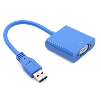 USB į VGA Adapteris 1080P Multi-Ekranas Vaizdo Grafikos plokštė Konverteris Parama 